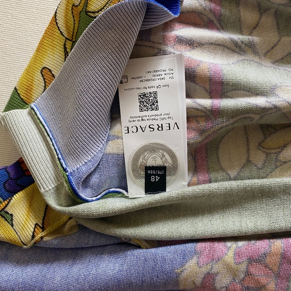 Authentic Versace Renaissance Silk sweater M size 48 - Picture 5 of 9